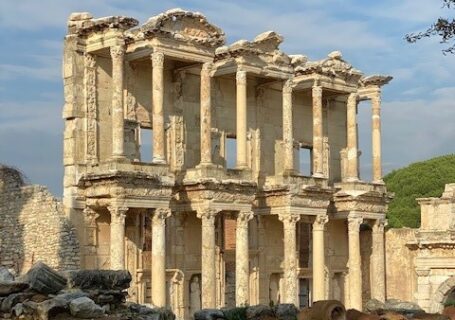 The The Library of Celsus at Ephesus, Turkey.
