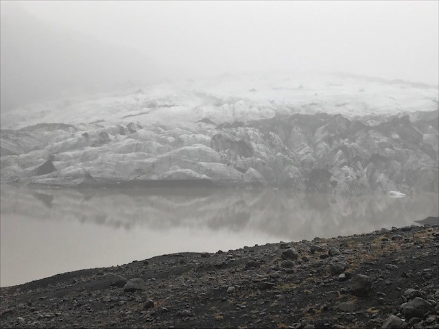 Picture of the Sólheimajökull glacier taken during one of the day trips from Reykjavik along the southern coast of Iceland.