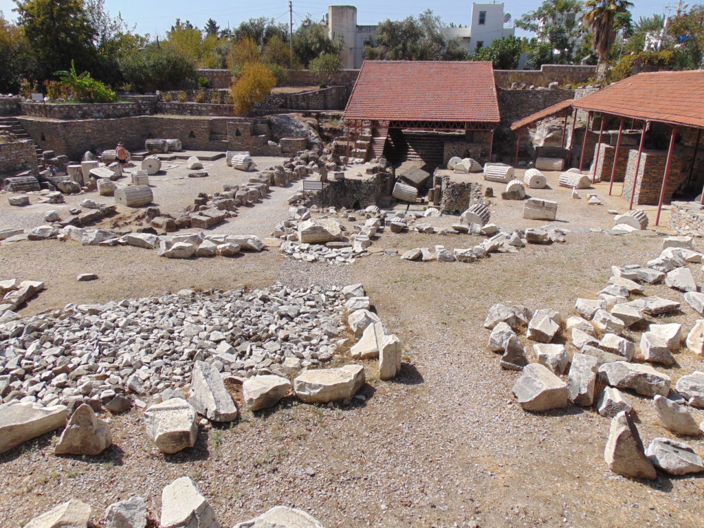 Ruins of the Mausoleum of Mausolus area.