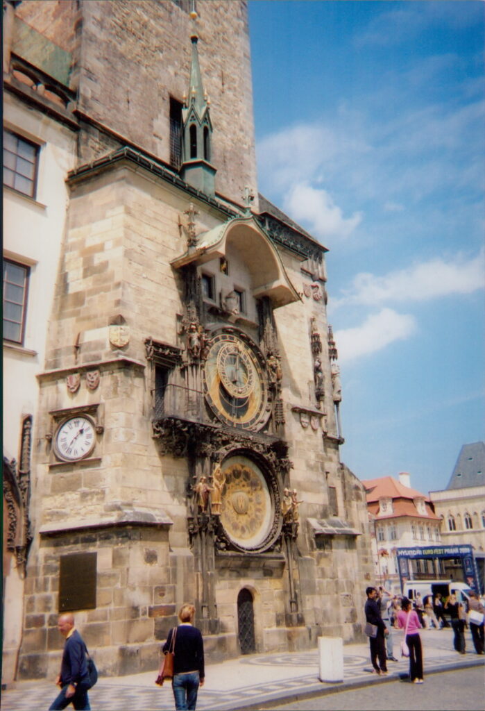 This is a picture of the Prague astronomical clock in Prague, Czech Republic.